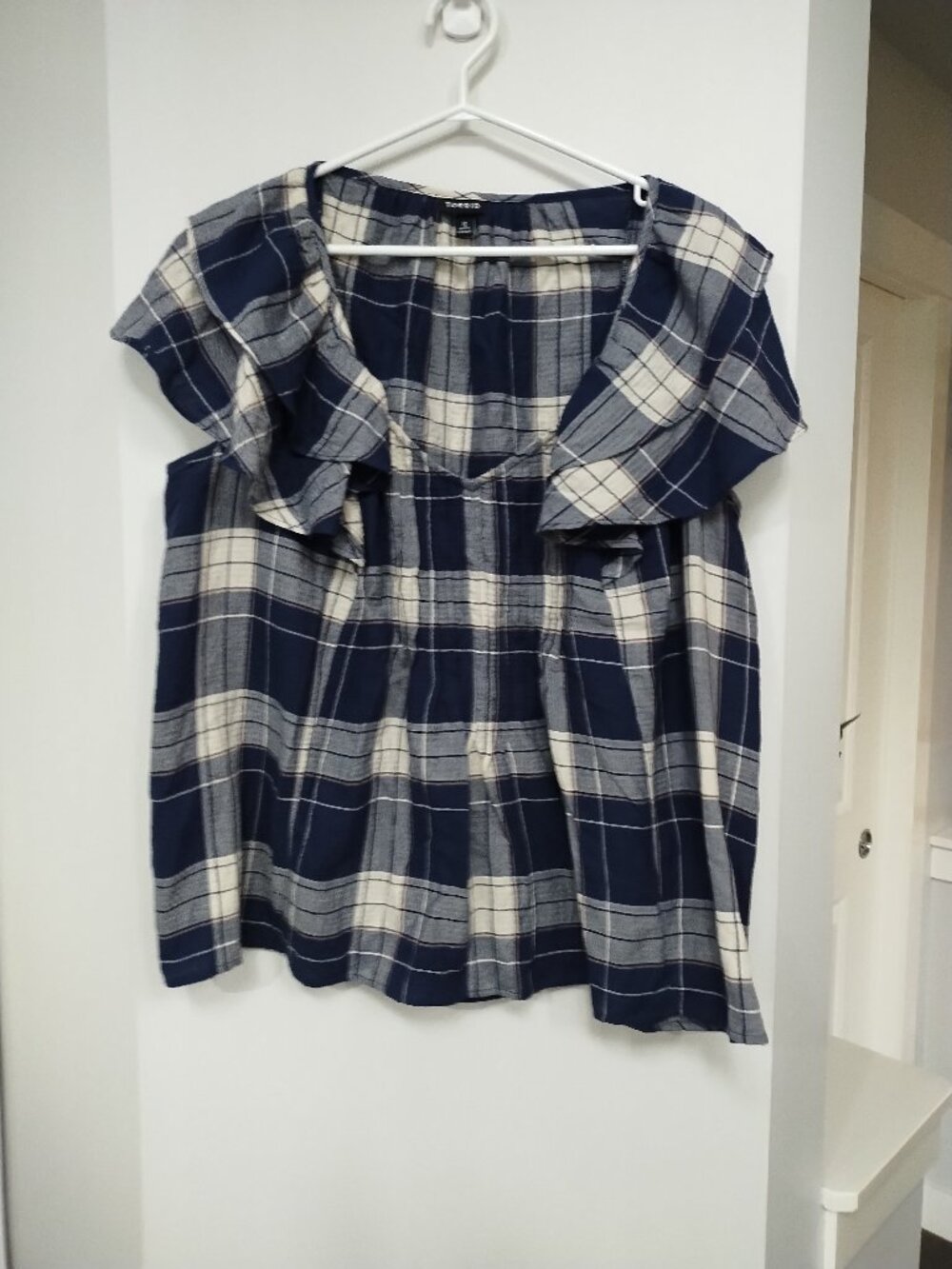 Torrid sz 0 (lg) cute plaid sleeveless top